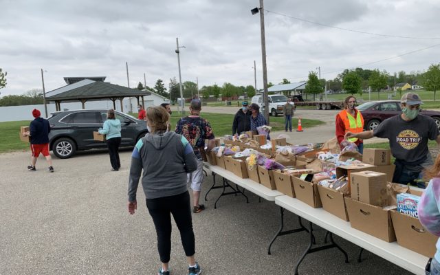 Ruby’s Pantry of Austin distributes 400 bundles of donated food and other items during latest distribution day at Mower County Fairgrounds