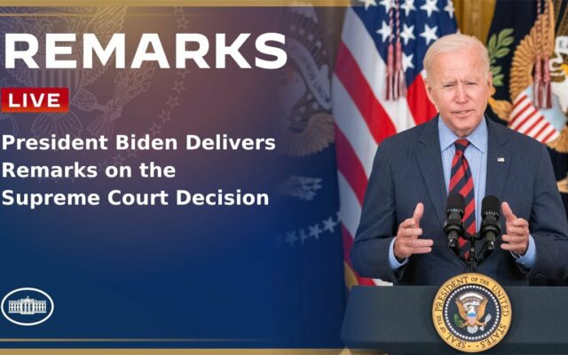 Watch President Biden Delivers Remarks on the Supreme Court Decision