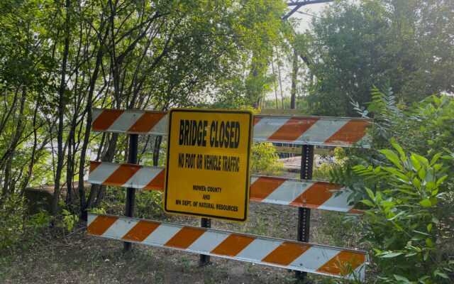 Safety concerns close abandoned railroad bridge over the Cedar River at Ramsey Mill Pond